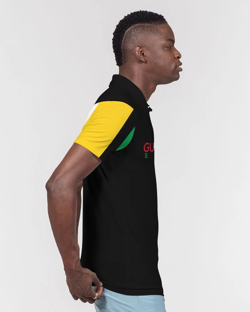 Black Guyanese Swag™ Men's Slim Fit Short Sleeve Polo