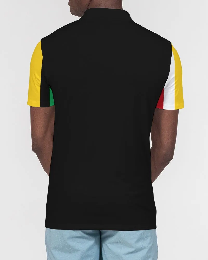 Black Guyanese Swag™ Men's Slim Fit Short Sleeve Polo