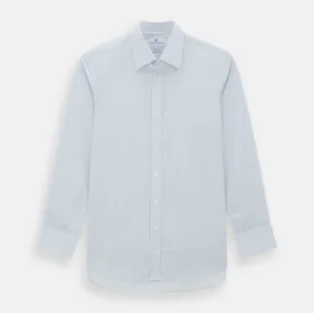 Blue and White Pencil Stripe Cashmerello Mayfair Shirt