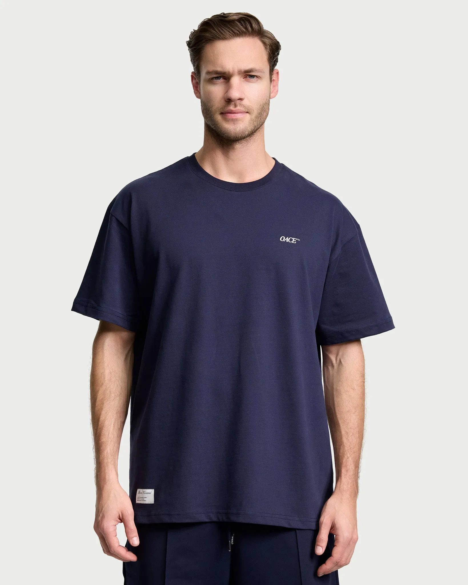 Bon Vivant Oversized Shirt - dark blue