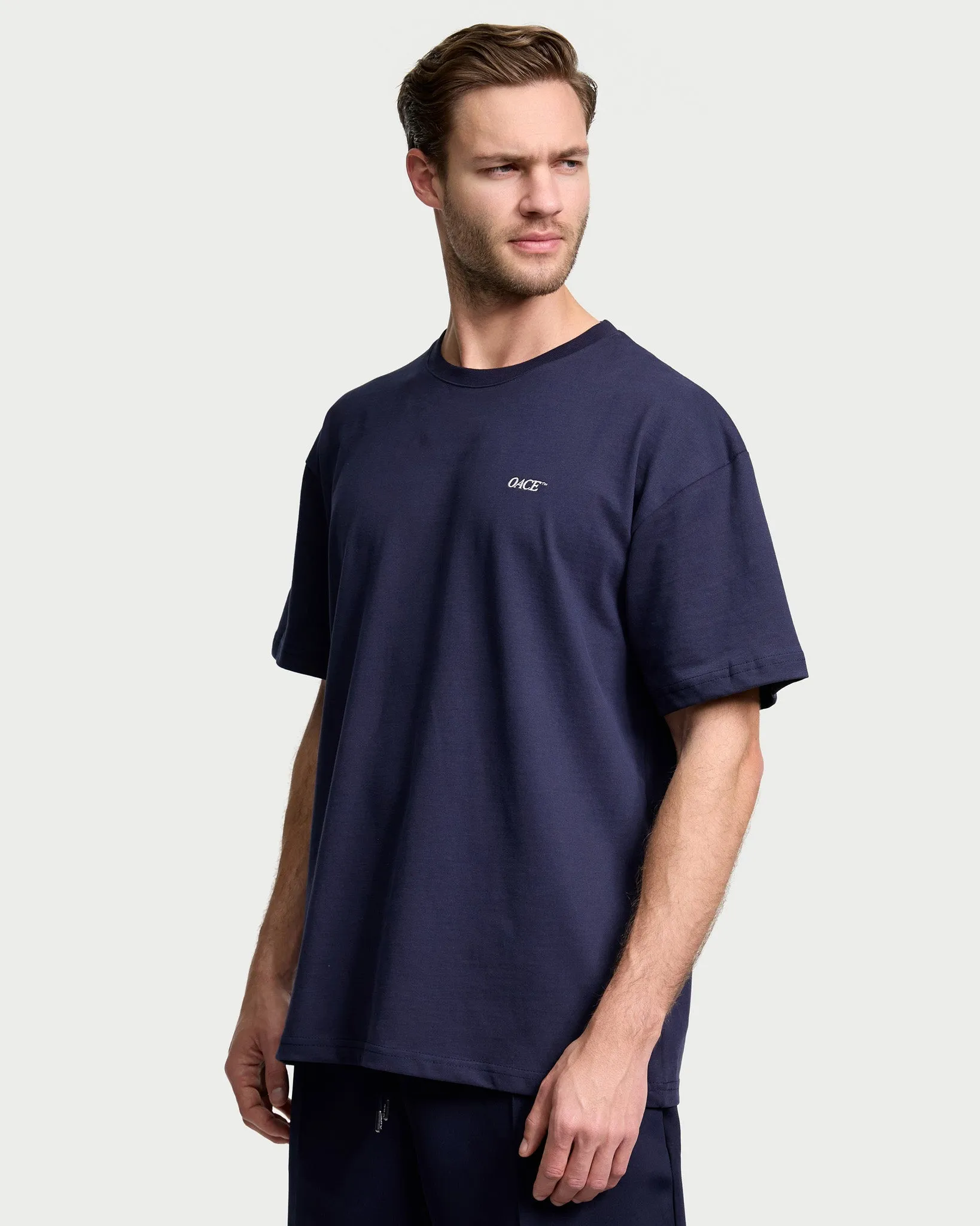 Bon Vivant Oversized Shirt - dark blue