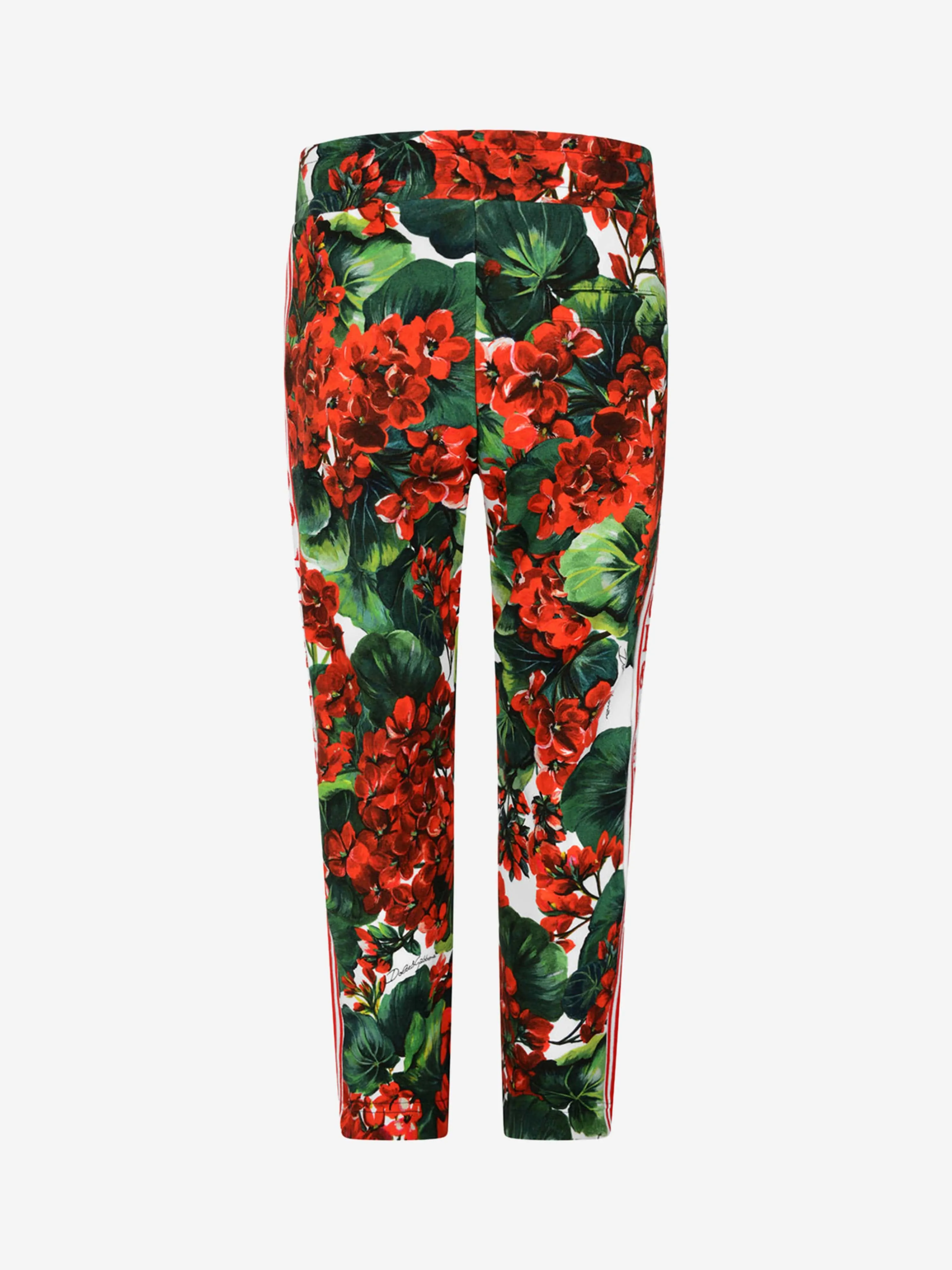 Dolce & Gabbana Girls Geranium Cotton Trousers