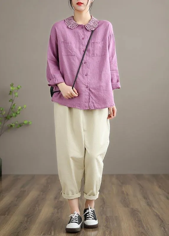 Elegant Beige Pant Stylish Spring Button Down Trousers