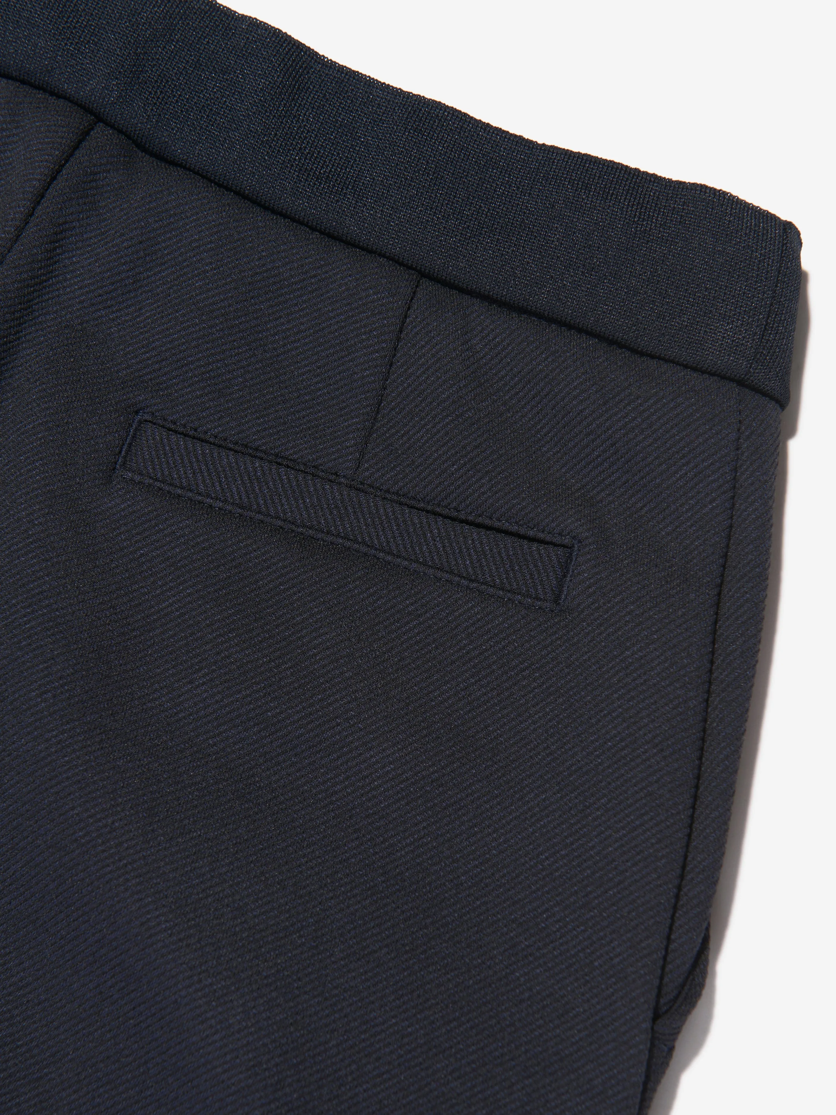 Emporio Armani Boys Logo Trousers in Navy