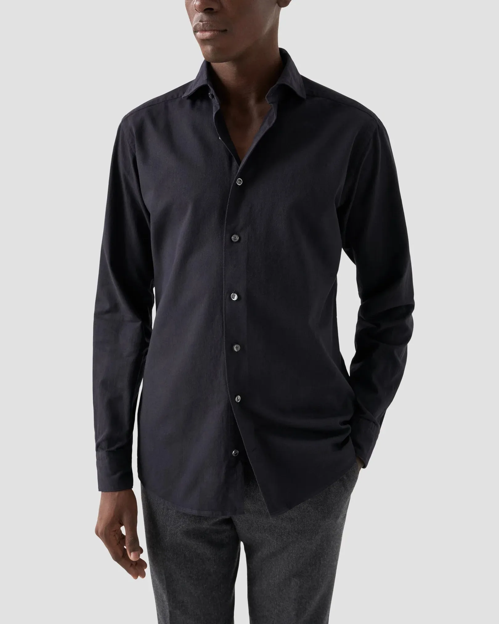 Eton Mens L/S Plain Formal Shirt 10668