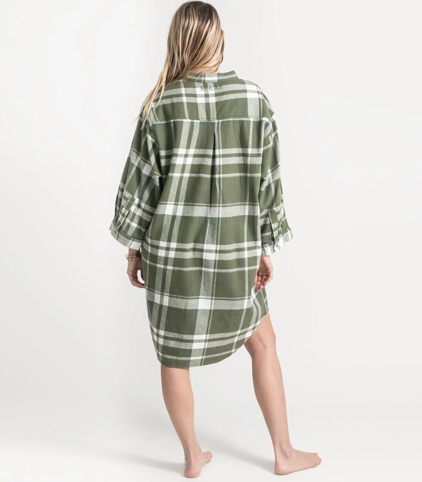 Flannelette Night Shirt - Plaid