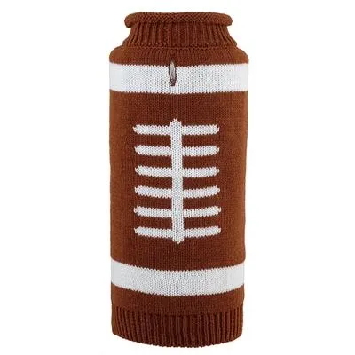 Football Dog Sweater - The Worthy Dog Touchdown Roll Neck Sweater