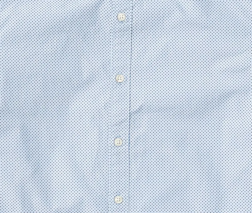 Joshua  - Light Blue Dot Short Sleeve Shirt