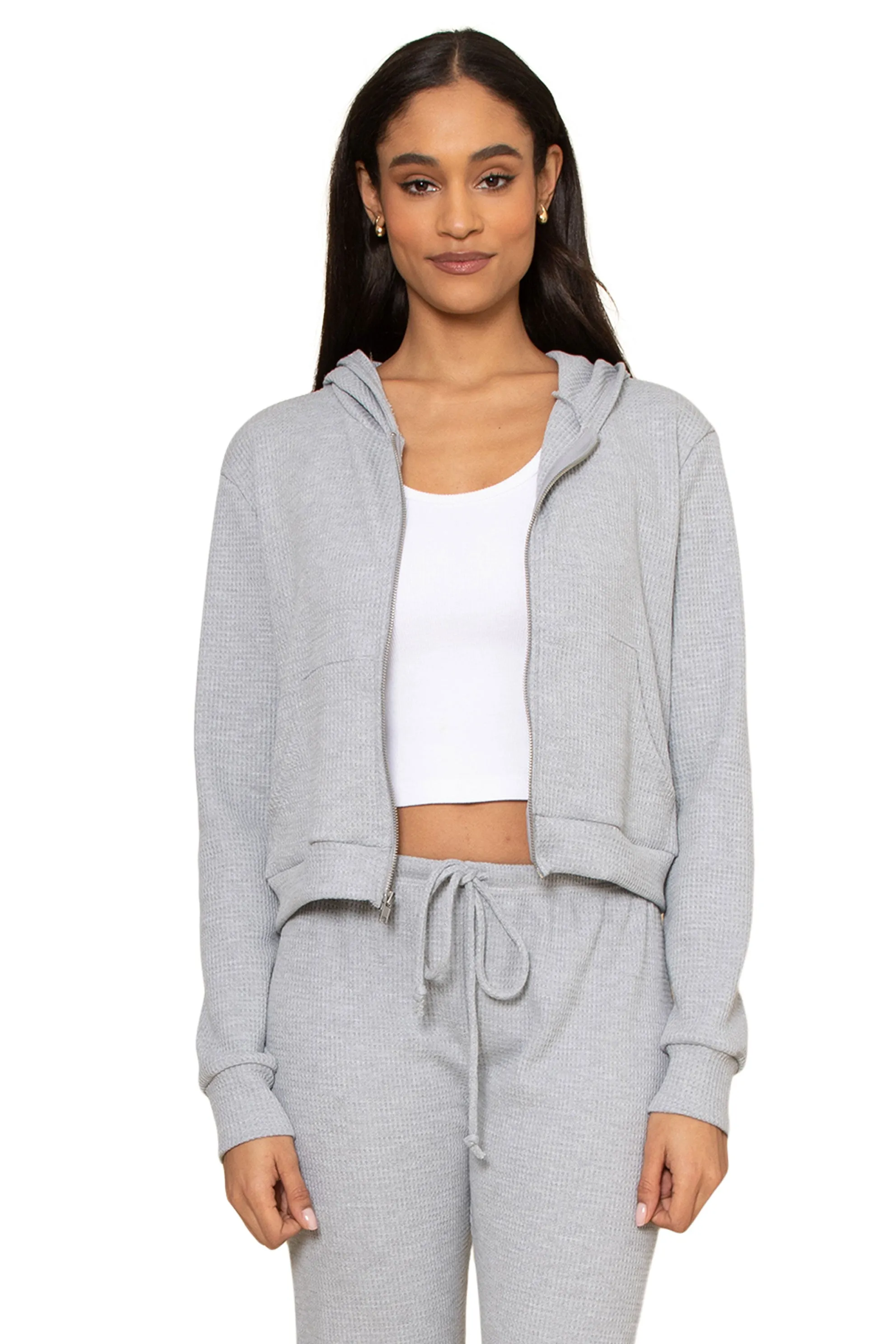 Lazy Day Waffle Zip Up