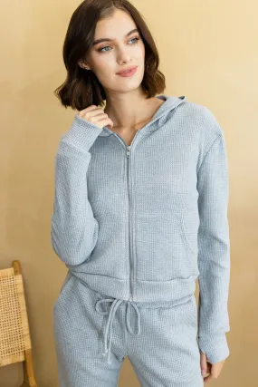 Lazy Day Waffle Zip Up