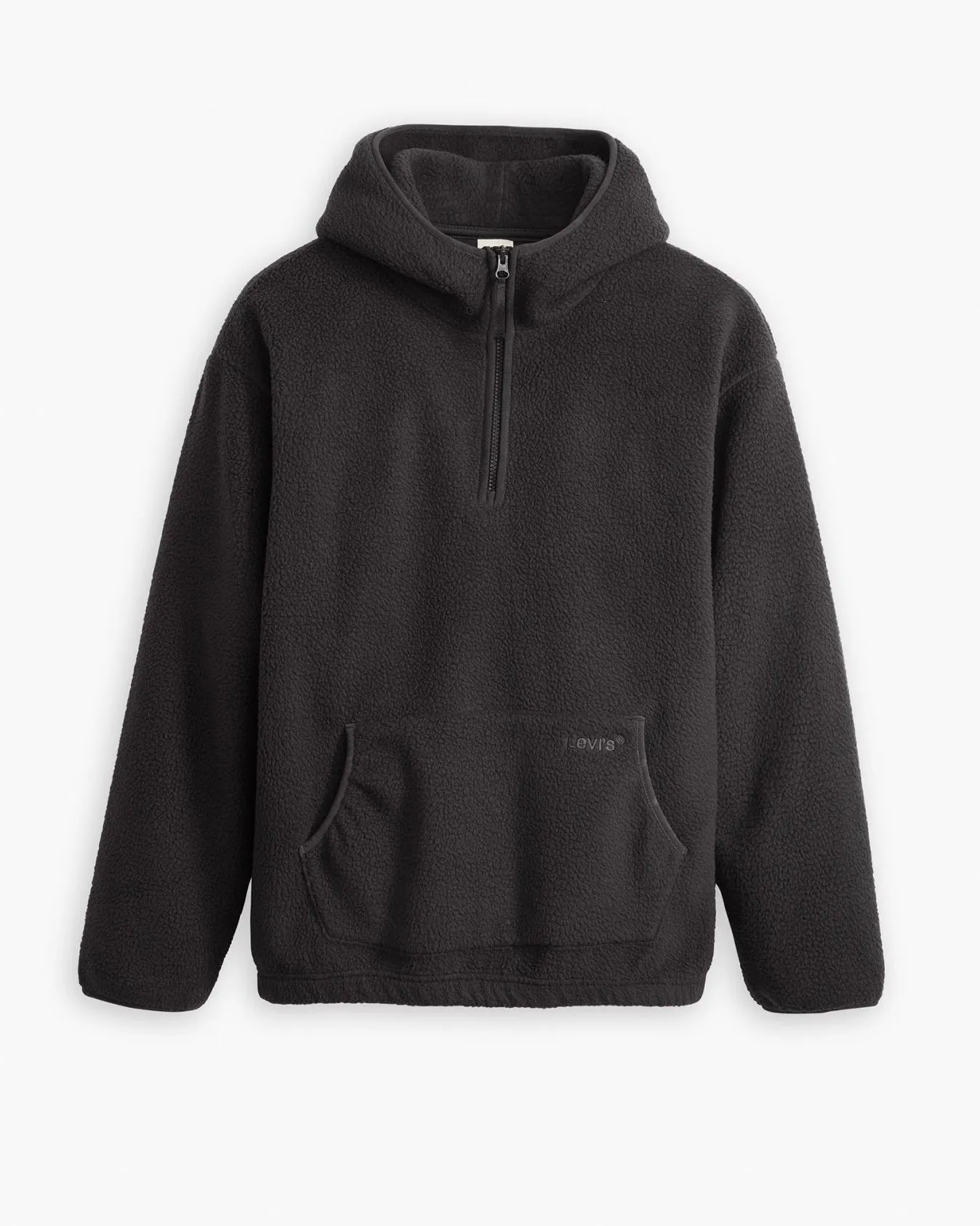 Levi's® Hooded Sherpa Pullover - Jet Black