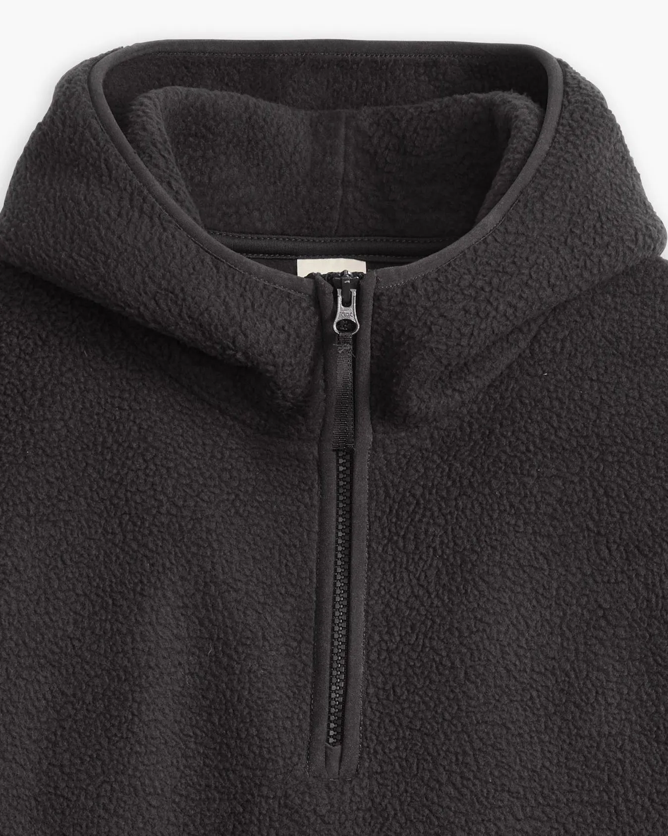 Levi's® Hooded Sherpa Pullover - Jet Black