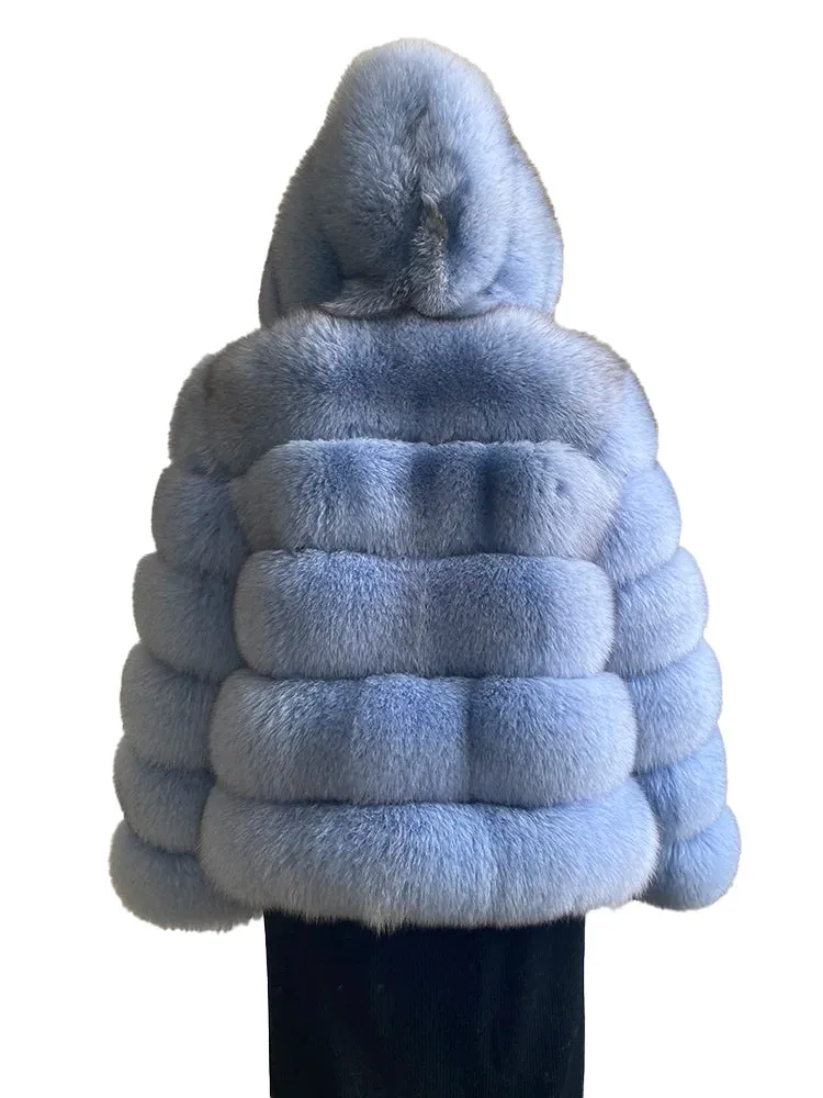 LuxFox – Real Fox Fur Jacket with Oversized Hood
Pop Your Style—Own Your Trend!