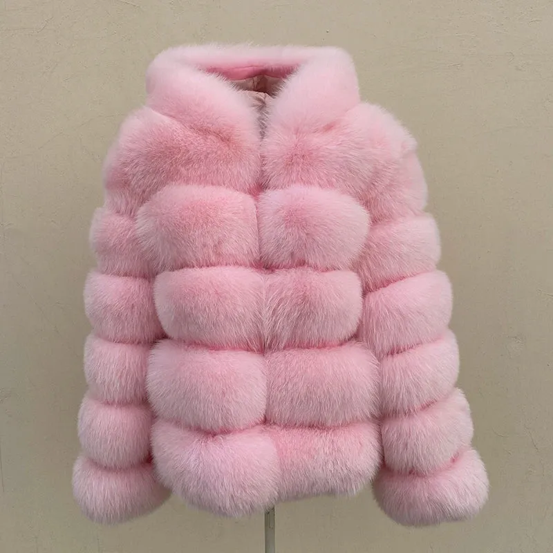 LuxFox – Real Fox Fur Jacket with Oversized Hood
Pop Your Style—Own Your Trend!