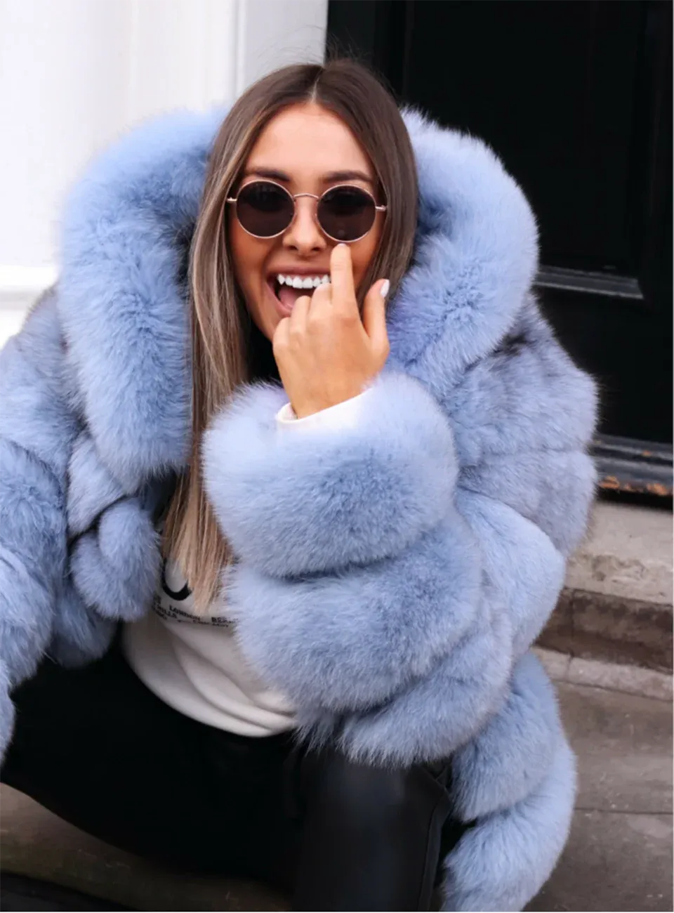 LuxFox – Real Fox Fur Jacket with Oversized Hood
Pop Your Style—Own Your Trend!