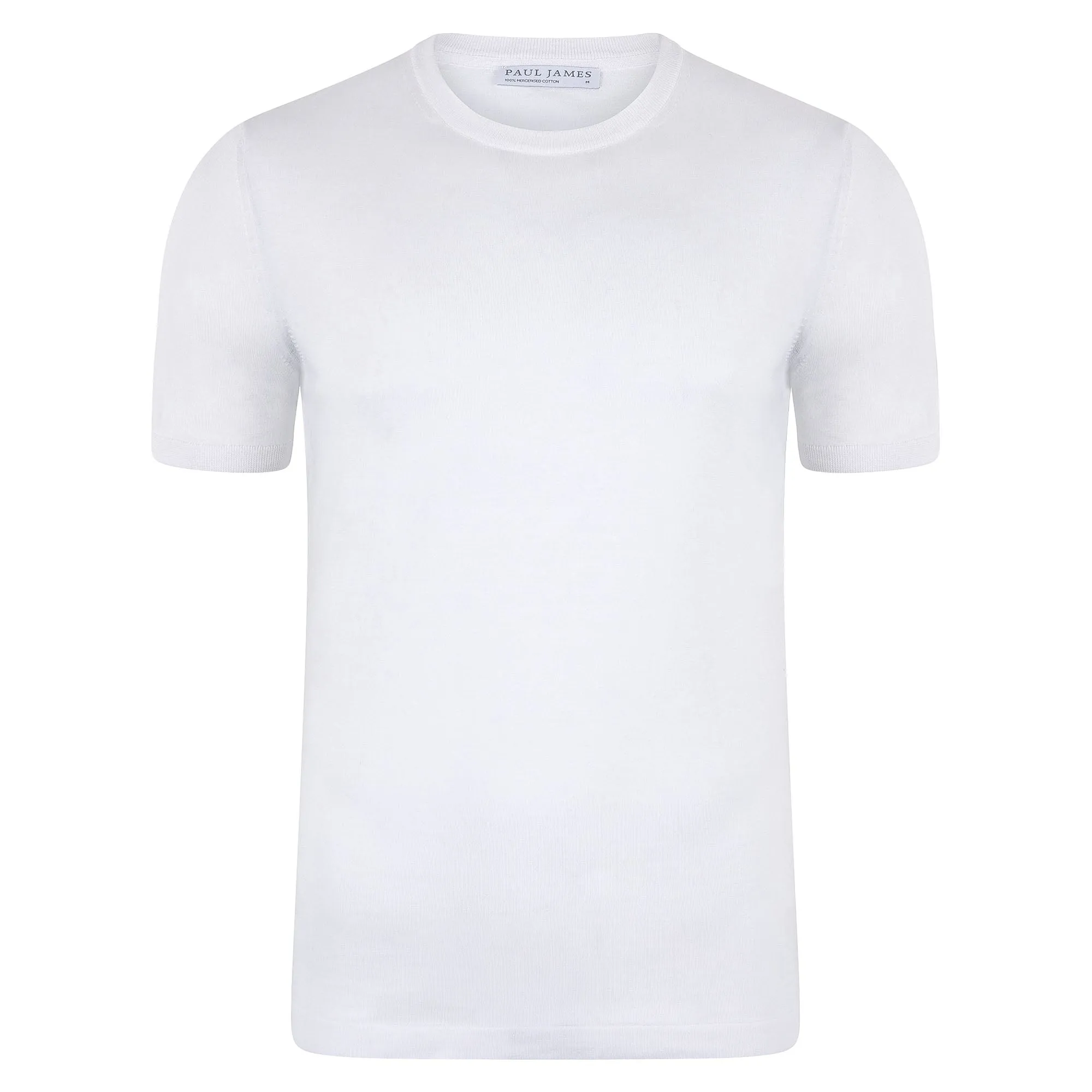 Mens Superfine Mercerised Cotton Knitted T-Shirt