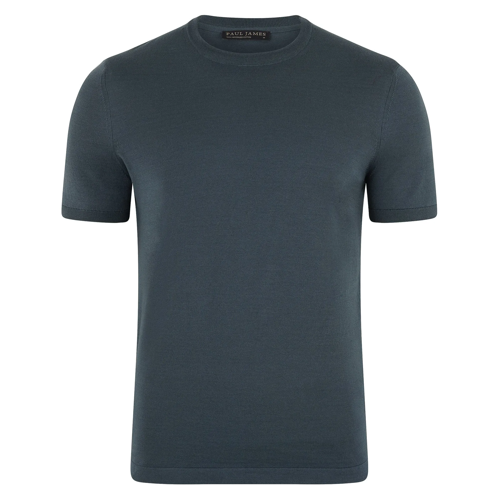 Mens Superfine Mercerised Cotton Knitted T-Shirt