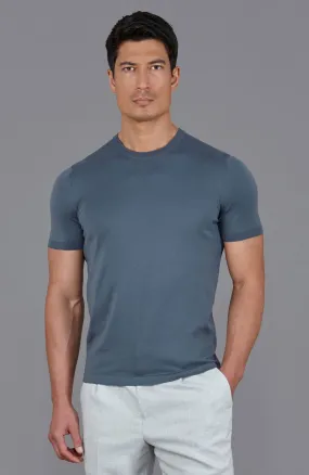 Mens Superfine Mercerised Cotton Knitted T-Shirt