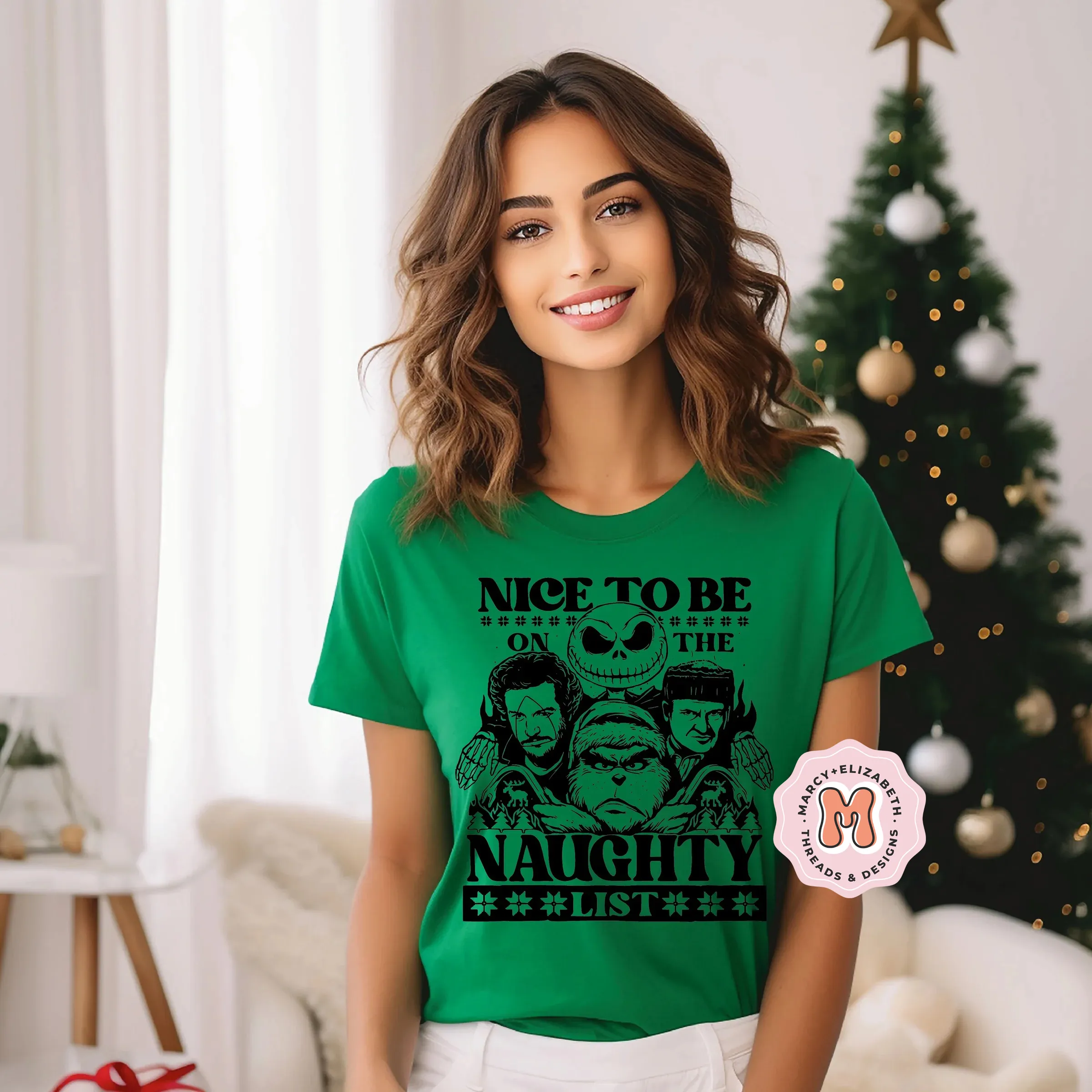 Naughty List Adult Shirt