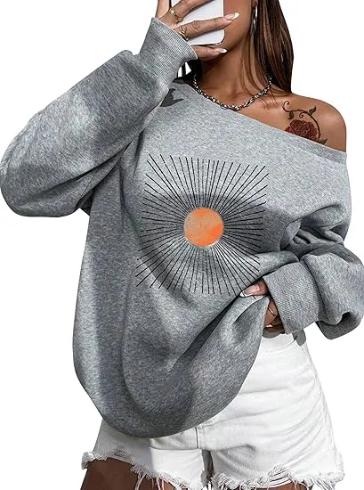 NY Grey Comfy Pullover Sweatshirt w/Pockets