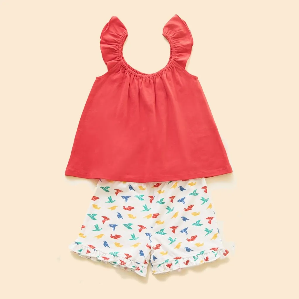 Organic Cotton Co-Ord set- Gummy Birds