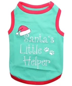 Parisian Pet Santas Lil Helper Embroidered Tshirt