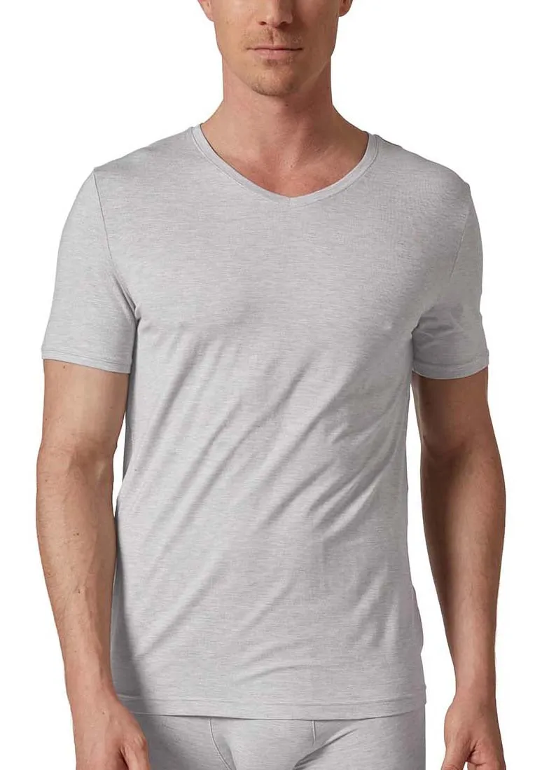 SKINY - Bamboo Deluxe - V-Neck Shirt 1/2