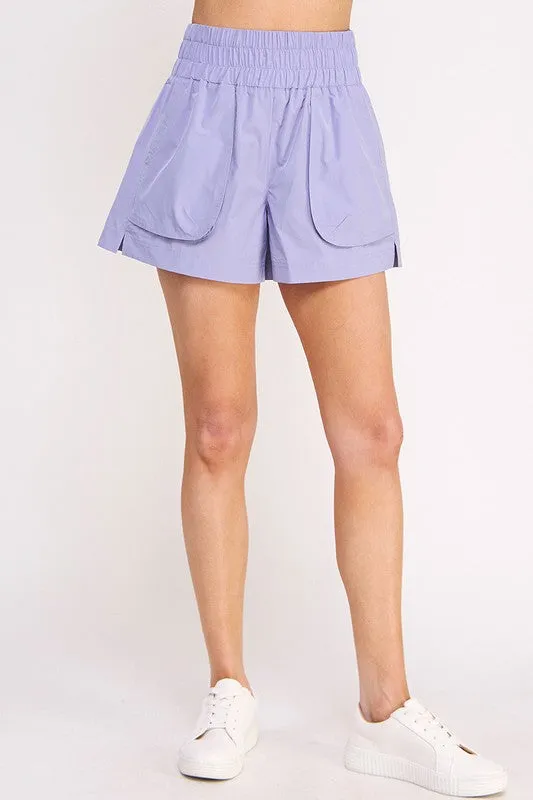 TEEK - HIGH WAISTED LENGTHY POCKETED SHORTS