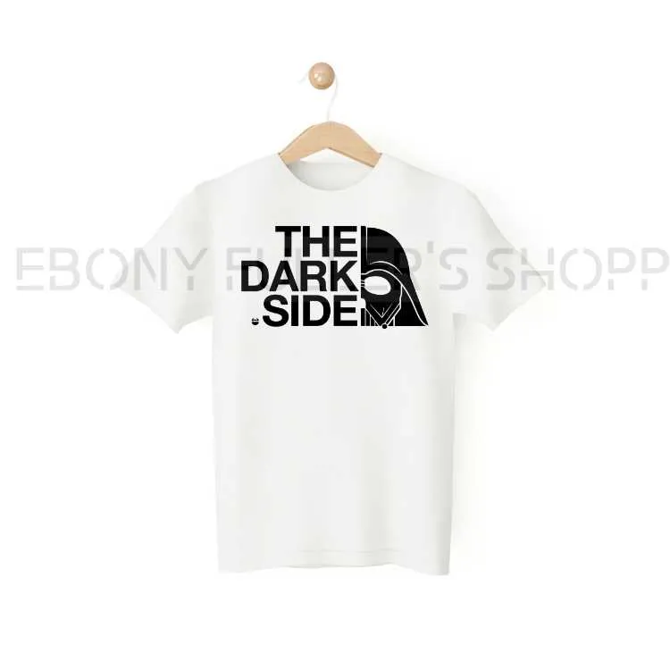 The Dark Side Funny White T-shirts Sarcastic Unisex Adult Men Women T Shirts