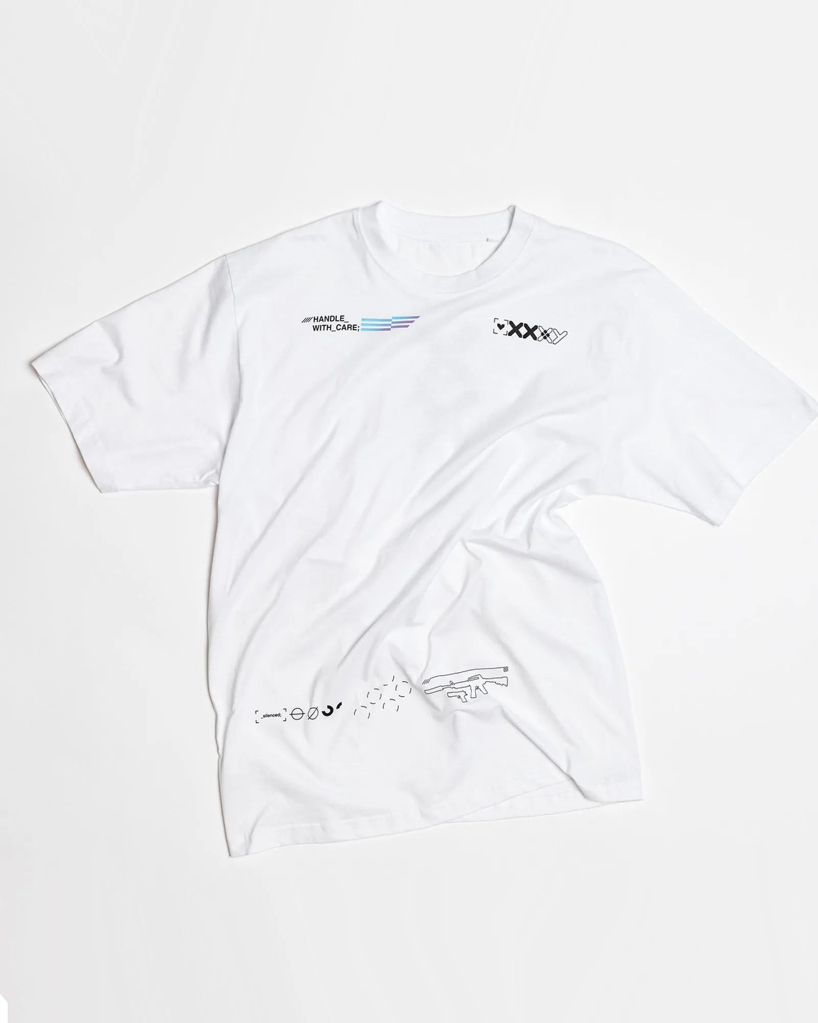 White Printstream T-Shirt