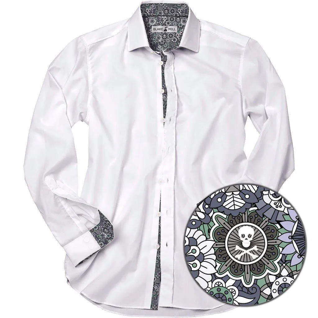 White With Minefield Accents Shirt